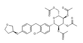 Asetoksi Empagliflozin CAS No 915095-99-7 Saflık %98 Beyaz Toz C31H35ClO11