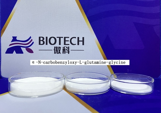 α N Karbobenziloksi L Glutamin Glisin Z Glu Gly OH CAS 6610-42-0 Beyaz Toz Kısa Zincirli Polipeptitler