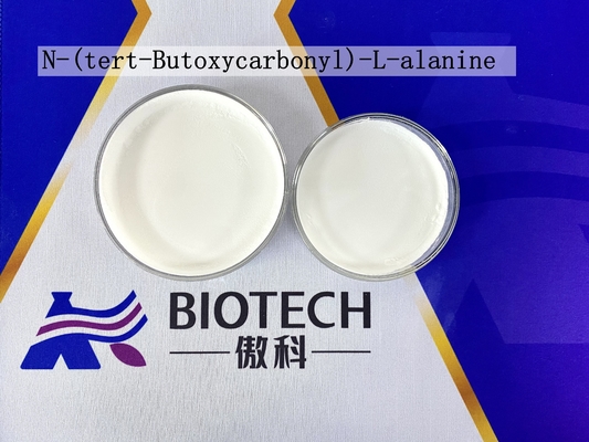 Yüksek saflık N- Tert-Butoxycarbonyl -L-Alanine CAS 15761-38-3 Beyaz toz MF C8H15NO4 EINECS No. 239-847-8