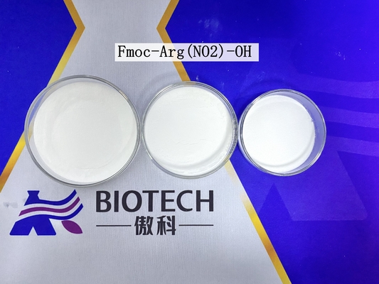Amino asit türevleri Fmoc-Arg ((NO2) -OH CAS. 58111-94-7 Beyaz toz 98% saflık C21H23N5O6