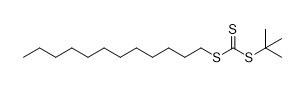 Tert-Butil Dodesil Karbonotritiyoat RAFT Reaktifi CAS 1186022-26-3 C17H34S3 %95
