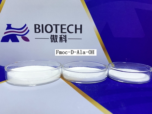 CAS 79990-15-1 Amino Asit Türevleri Fmoc-D-Ala-OH C18H17NO4 Beyazdan Kırık Beyaza Katı
