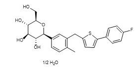 Saflık %99 Canagliflozin Hemihidrat CAS No 928672-86-0 Beyaz Kristal Toz API'leri Ara Maddeleri