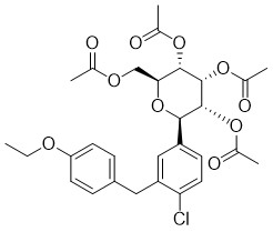 (2R,3R,4R,5S,6S)-2-(Asetoksimetil)-6-(4-Kloro-3-(4-Ethoxybenz CAS No 461432-25-7 API Ara Maddeleri)