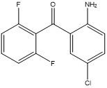 (2-Amino-5-Klorofenil)(2,6-Diflorofenil)Metanon Heterosiklik Bileşik CAS 28910-83-0