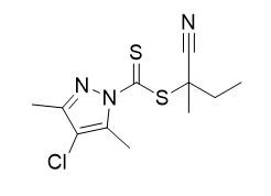 2'-Siyanobutan-2'-il-4-Kloro-3,5-dimetilpirazol-1-karboditioat C11H14ClN3S2 Saflık %95