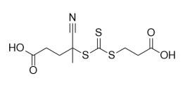 4-((((2-Karboksietil)tio)karbonotiyoil)tio)-4-siyanopentanoik asit CAS No. 2055041-03-5 C10H13NO4S3 Sarı toz