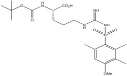 Amino asit türevleri Boc-Arg ((Mtr) -OH CAS. 102185-38-6 Beyaz To Off-white To Pure Powder 98%