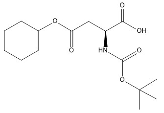 Boc-Asp(OcHx)-OH Amino Asit Türevleri CAS No. 73821-95-1 Saflık %98 CC15H25NO6