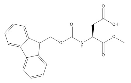 Saflık %98 Amino Asit Türevleri CAS No.145038-52-4 Fmoc-Asp-OMe C20H19NO6