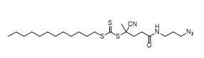 5-((3-Azidopropil)amino)-2-siyano-5-oksopentan-2-il dodesil karbonotritiyoat CAS No. 1644536-24-2 C22H39N5OS3