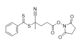 N-Süksinimidil 4-Siyano-4-(Fenilkarbonotiyoiltio)Pentanoat RAFT Reaktifi CAS 864066-74-0 C17H16N2O4S2 %95