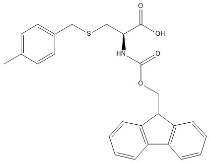Saflık %98 Amino Asit Türevleri CAS 136050-67-4 Fmoc-Cys(4-MeBzl)-OH C26H25NO4S