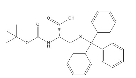 %98 Amino Asit Türevleri CAS 21947-98-8 Boc-Cys(Trt)-OH C27H29NO4S Toz