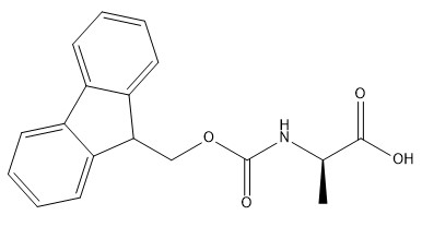 CAS 79990-15-1 Amino Asit Türevleri Fmoc-D-Ala-OH C18H17NO4 Beyazdan Kırık Beyaza Katı