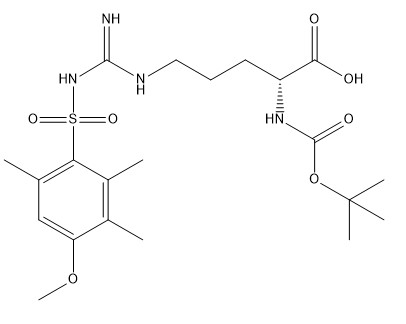 Saflık %98 Amino Asit Türevleri CAS 200122-49-2 Boc-D-Arg(Mtr)-OH C21H34N4O7S