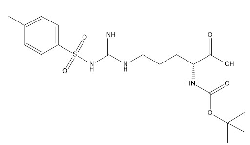 Saflık %98 Amino Asit Türevleri CAS 61315-61-5 Boc-D-Arg(Tos)-OH C18H28N4O6S