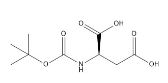 Saflık %98 Amino Asit Türevleri CAS No. 62396-48-9 Boc-D-Aspartik asit C9H15NO6