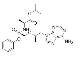 API'ler Ara Maddeler Tenofovir Alafenamide CAS No 379270-37-8 TFA Beyaz ila Kirli Beyaz Toz için Saflık %99