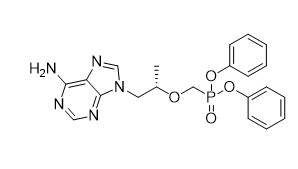 S -Diphenyl 1-6-amino-9H-purin-9-yl propan-2-yl oksi-metil fosfonat TFA için Açık Sarı Toz M.W 439.41 Saflığı 95%